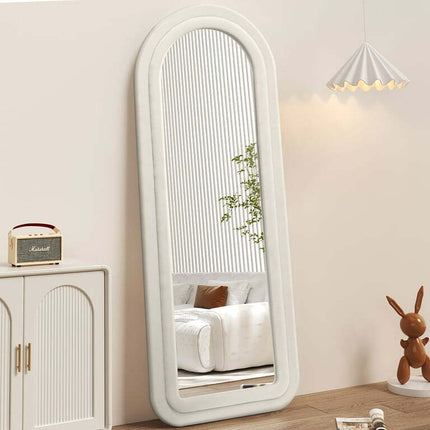AUSTUFF Arched Mirror 63"x24" Full Length Mirror, Beige