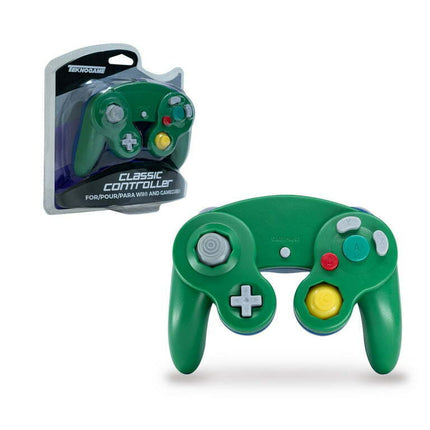TeknoGame Wired GameCube Controller - Green/Blue