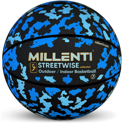 Millenti BB0207BU Street Wise Camo Blue Basketball