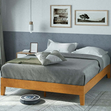 Zinus Alexia 12" Deluxe Wood Platform Bed Frame, Rustic Pine, Twin