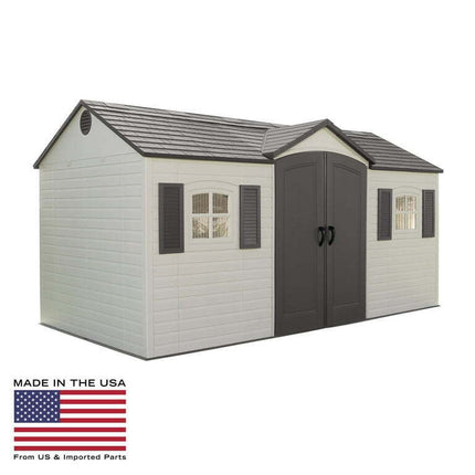 Lifetime 15 ft. x 8 ft. Outdoor Storage Shed - 6446