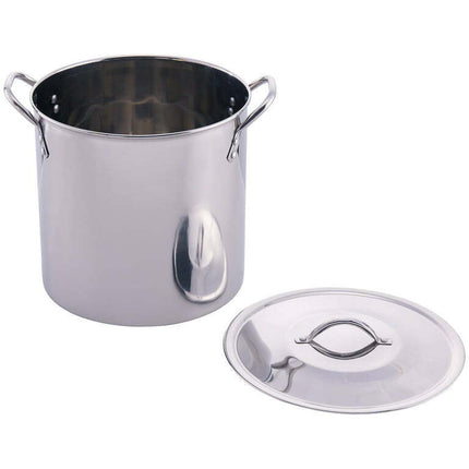 Mainstays 12-Qt Stainless Steel Stock Pot with Metal Lid
