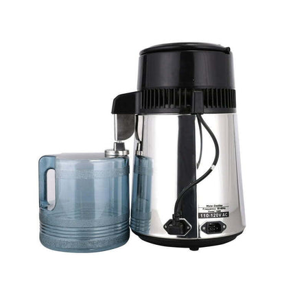 1 Gallon/ 4L Home Water Distiller Machine Stainless Steel 750W 1L/H