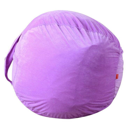 Vikakiooze Kids Stuffed Toy Storage Bean Bag Soft Pouch Stripe Fabric Chair
