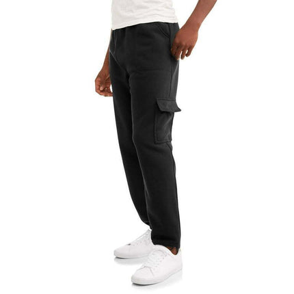 Climate Concepts Men's and Big Men's Fleece Cargo Pocket Sweatpants, Sizes S-5XL