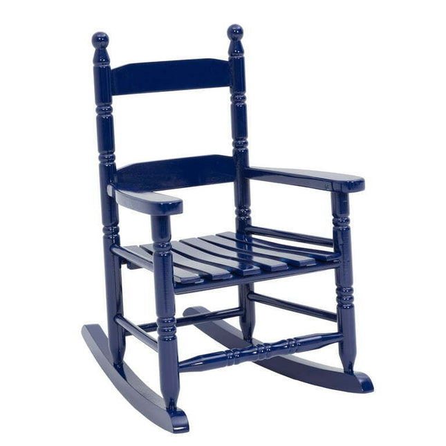 Jack Post Children's Indoor-Outdoor Hardwood Rocker in Navy Gloss Finish