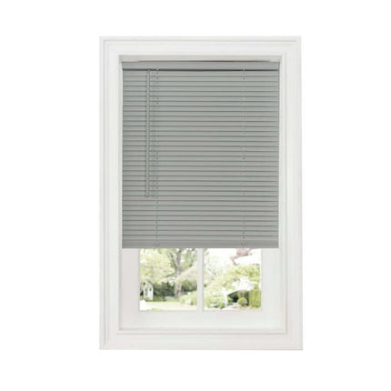 Cordless GII Deluxe Sundown 1" Room Darkening Mini Blind 30x64 - Grey