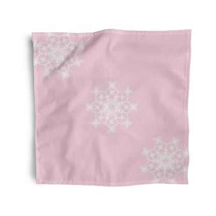 Simply Daisy 18" x 18" Pink Falling Snow Napkins, Set of 4