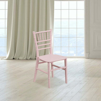 Flash Furniture Kids Pink Resin Chiavari Chair
