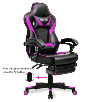 ELECWISH Ergonomic & Lumbar Support Gaming Chair Rocker, Purple