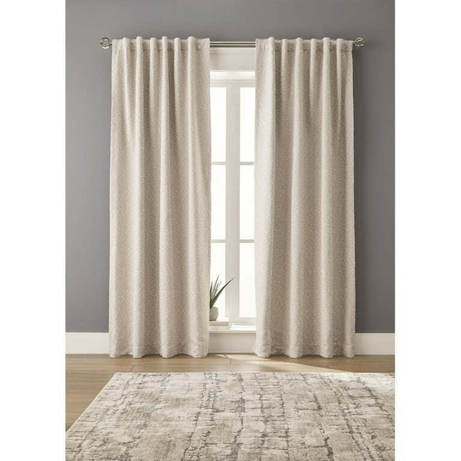 Better Homes & Gardens Boucle Blackout Curtain Panel, 50" x 84", Beige