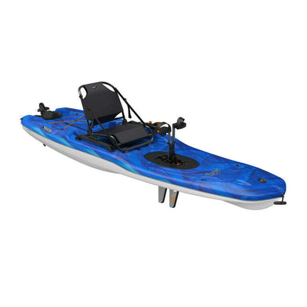 Pelican - Getaway 100 HDII Recreational Pedal Kayak - Vapor Deep Blue White