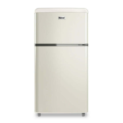 WANAI 3.5 Cu ft Two Door Mini Refrigerator with Freezer,White