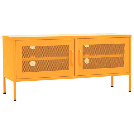 vidaXL TV Stand TV Unit Sideboard Home TV Console Media Unit Cupboard Steel