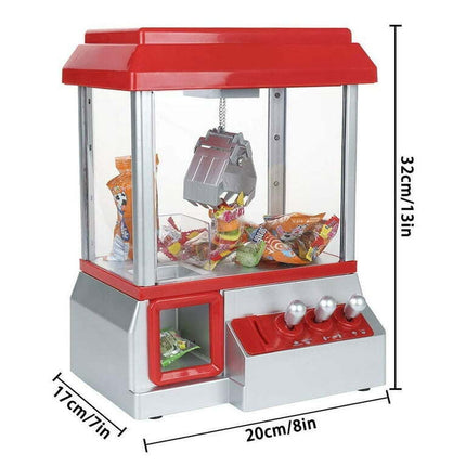 Claw Toy Grabber Mini Arcade Machine with Lights & Sounds, Candy Claw Machine