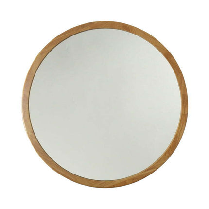Reflection Oak Finish Framed Wall Mirror 28" Height