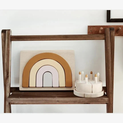 Brand New Large Montessori Wooden Rainbow Puzzle Solid Quality Quick to Ship