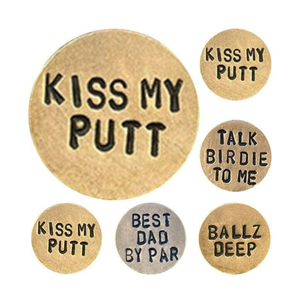 Visland Golf Ball Markers Placeholder Golfer Puck Present Keepsake Training Aid