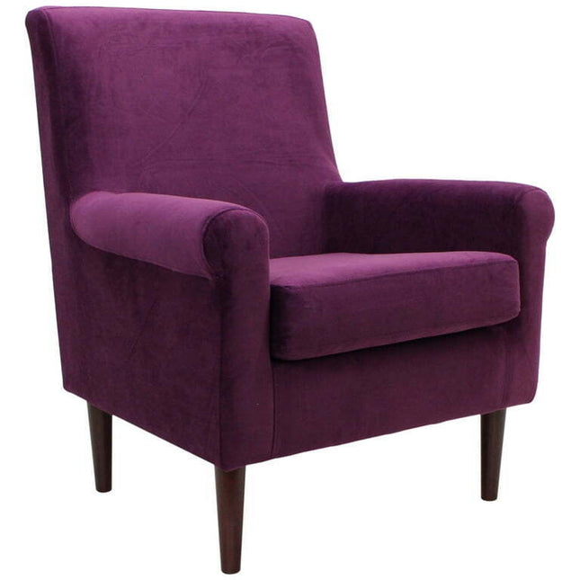 Mainstays Raelynn Rolled Arm Lounge Chair, Multiple Colors