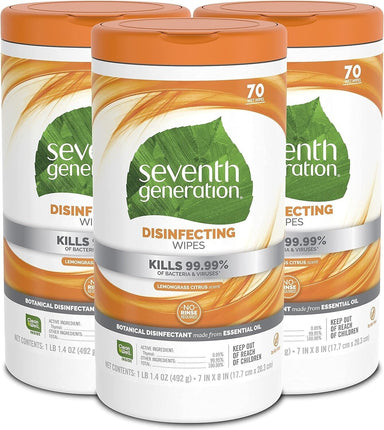 Seventh generation Wipes 70 Count 3 Packs Lowest Price Guarantee  Quick to Ship