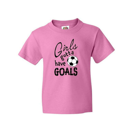 Inktastic Girls Gotta Have Goals- Soccer Youth T-Shirt
