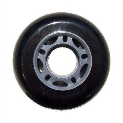 4-pack of BLACK Inline Caster Skate Wheels 68mm 82a for Outdoor Use