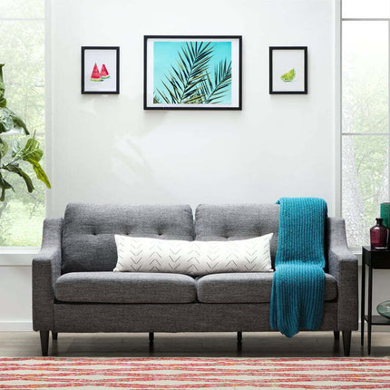 Mayview Tudy Upholstered Sofa, Charcoal Fabric
