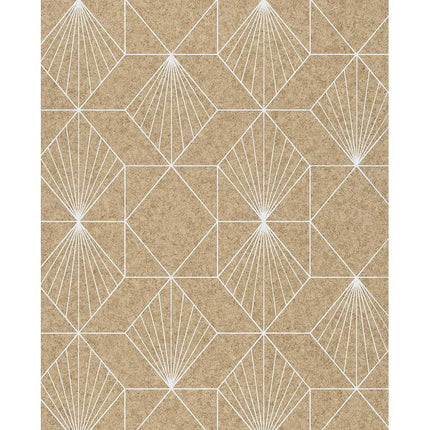 Eijffinger Halcyon Neutral Geometric Wallpaper