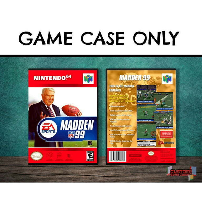 Madden '99 | (N64DG-V) Nintendo 64 - Game Case Only - No Game
