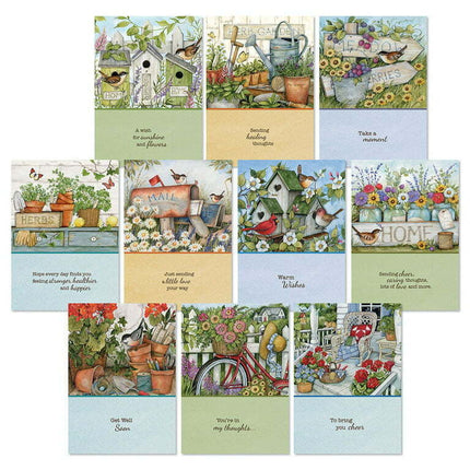 Well Wishes Get Well Greeting Cards by Susan Winget - Set of 20, by Current
