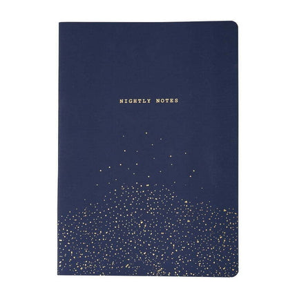 Gartner Studios Nightly Notes Guided Journal, 6x8, 96 Sheets, Navy Blue Cover