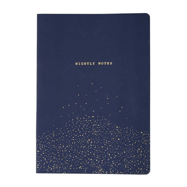 Gartner Studios Nightly Notes Guided Journal, 6x8, 96 Sheets, Navy Blue Cover