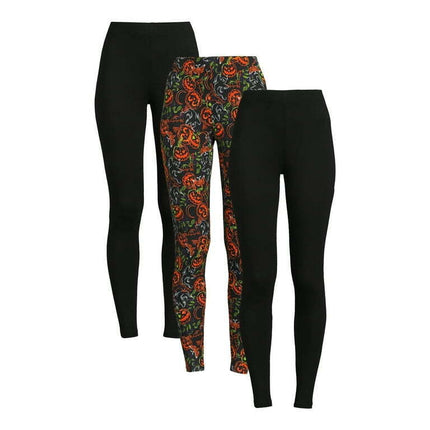 No Boundaries Women's Juniors Ankle Leggings 3-pack