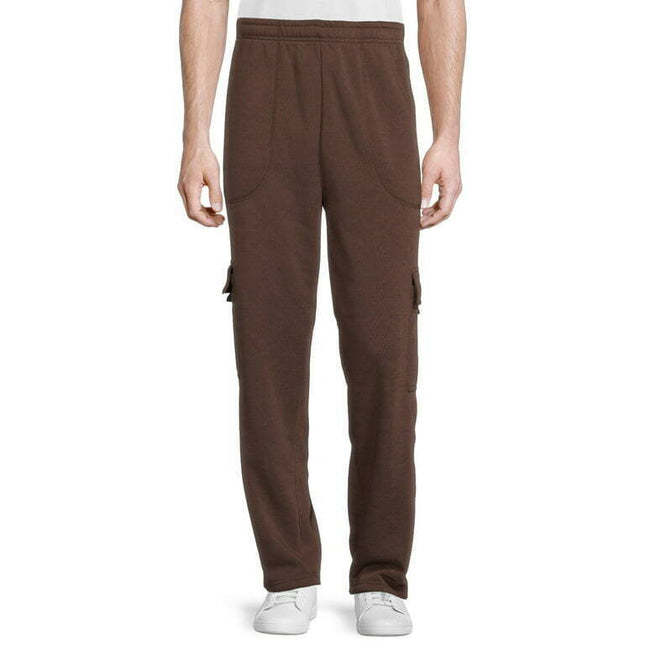 Climate Concepts Men's and Big Men's Fleece Cargo Pocket Sweatpants, Sizes S-5XL