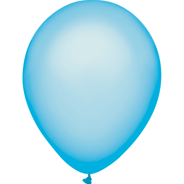 Way To Celebrate 12" All Occasion Electric Blue Balloons, 15 Count