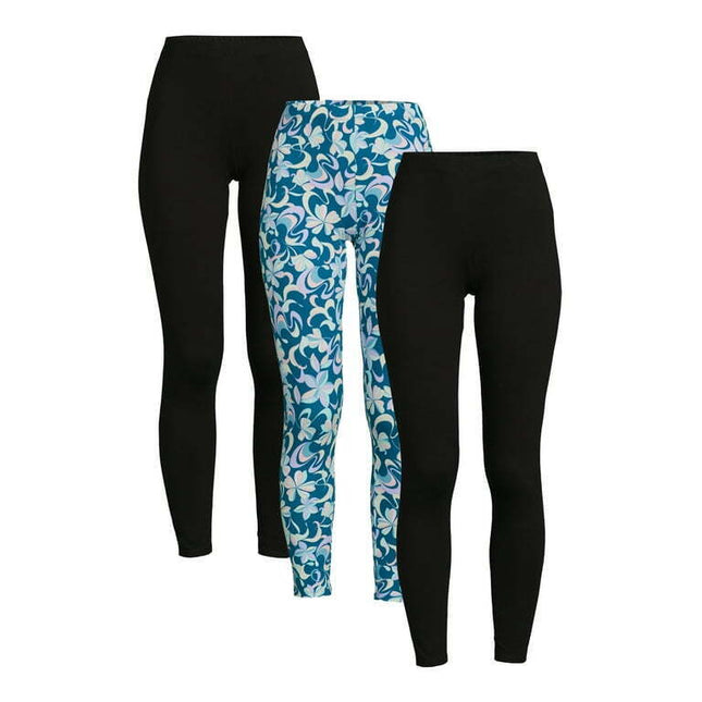 No Boundaries Women's Juniors Ankle Leggings 3-pack