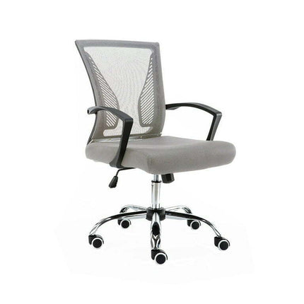 Modern Home Zuna Ergonomic Mesh Mid Back Office Chair, Black & gray
