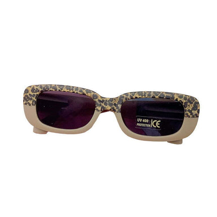 Canis Children's Sunglasses Retro Leopard Print Contrast Color Anti-UV Eyewear