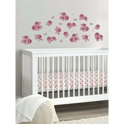 Modern Moments by Gerber Peel and Stick Wall Decals Set, Roses