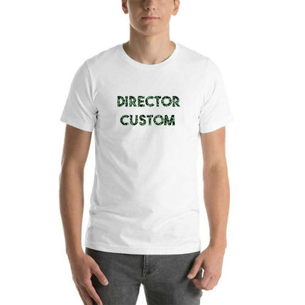 L Camo Director Custom Short Sleeve Cotton T-Shirt By Undefined Gifts