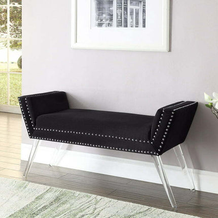 Inspired Home Justin Contemporary Bedroom Bench
