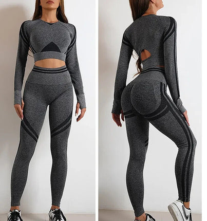 2 Piece Top & Bottom Yoga Suit  GREY SIZE SMALL LAST ONE Brand New