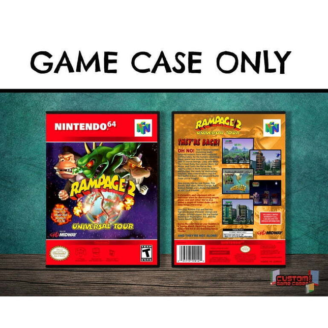 Rampage 2: Universal Tour | (N64DG-V) Nintendo 64 - Game Case