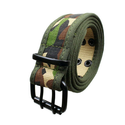 Gelante Canvas Double Grommet Hole Belt - Camo, XL