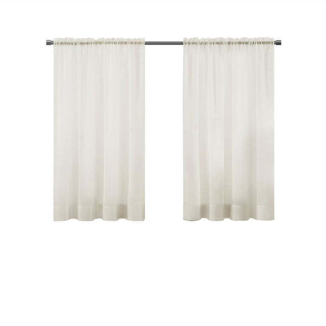 Mainstays Sheer Voile Single Curtain Panel 59"x63" Ivory