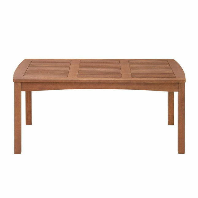 Alaterre Furniture Lyndon Eucalyptus Wood Outdoor Cocktail Table, Natural