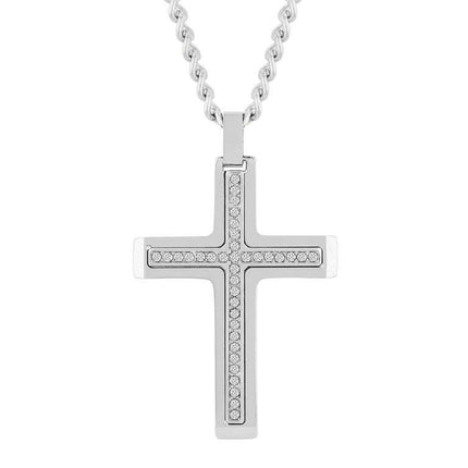 Men's Stainless Steel Cross Pendant