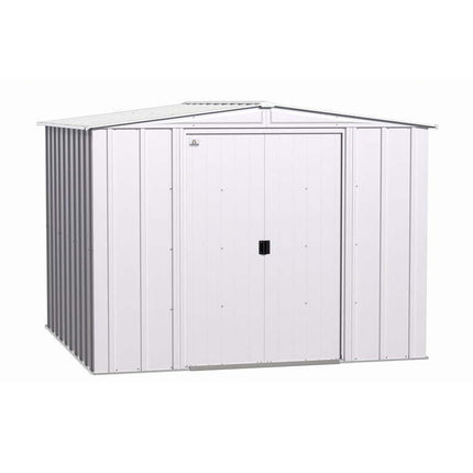 Arrow Classic Steel Storage Shed, 8x8, Flute Grey