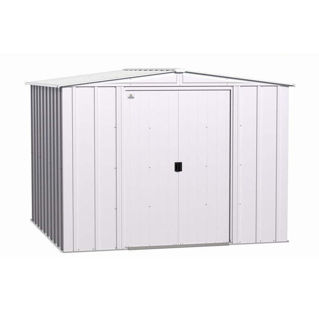 Arrow Classic Steel Storage Shed, 8x8, Flute Grey