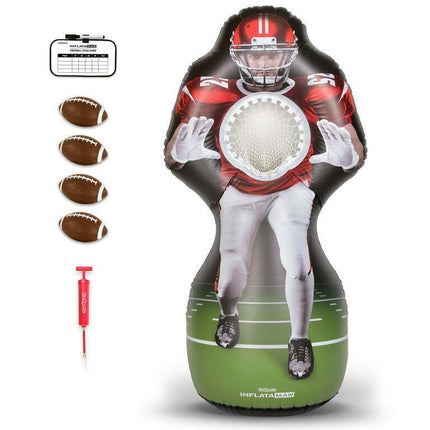 GoSports Inflataman Football Challenge - Inflatable Receiver Touchdown Toss Game